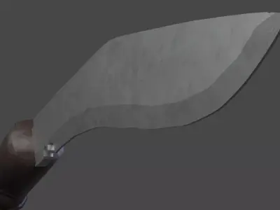 Nepali Khukuri Free low-poly 3D model