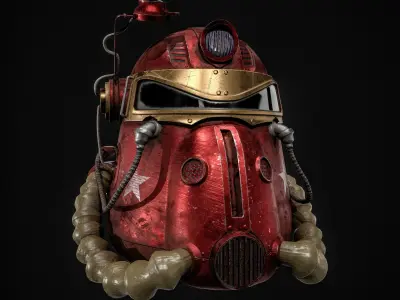 T51 Helmet  Low-poly 3D model