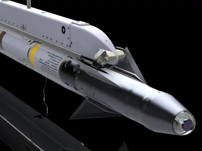 AIM-9X Sidewinder - Extreme Detail-Accuracy - 3D Print Ready 3D print model