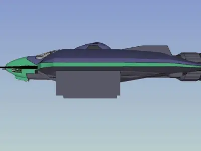 SQ Pummeler - Multirole space corvette Conqueror class 3D print model