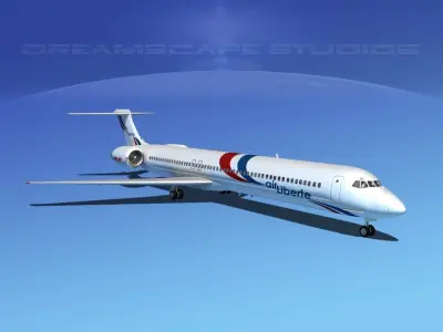 McDonnell Douglas MD80 Air Liberte 3D model