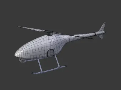 Drone VTUAV Low-poly 3D model