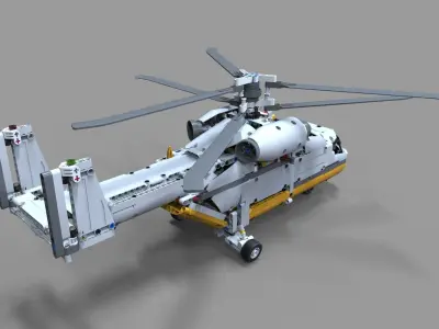 Lego Helicopter 3D model