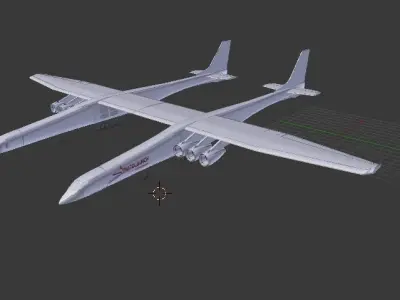 Stratolaunch airplane 3D model