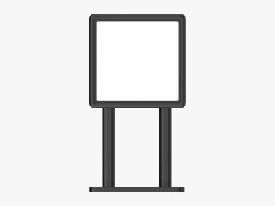 Advertising stand display mockup 11 3D model