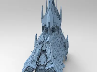 Desert Sail Barge 1 Vessal 3D model