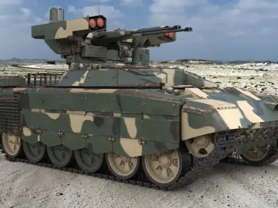 Tank Terminator BMPT 72 Camouflage 3D model