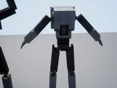 Doorways 97 Rigged Character Model Free low-poly 3D model