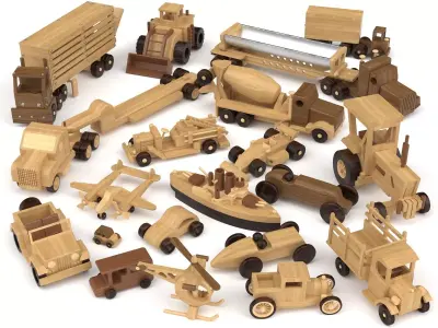 Wooden toy vol 13 3D model