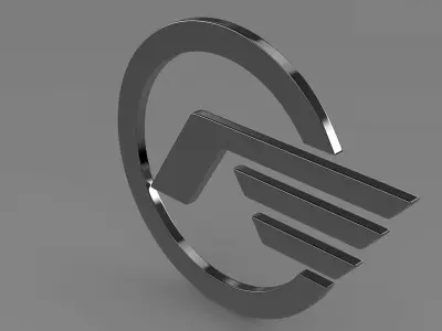 Astra logo 3D model