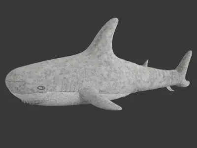 Toy shark IKEA BLAHAJ stuffed 3D model