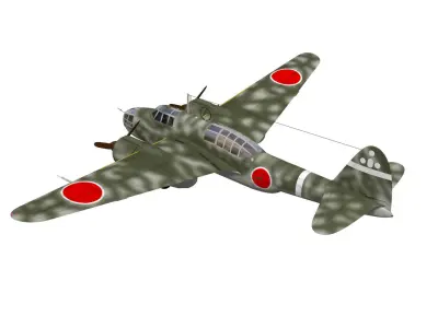 kawasaki Ki48 Lily 3D model
