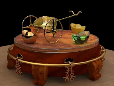 King Tut Chariot   3D model