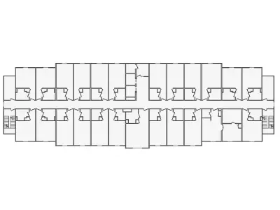 Commercial Interior Sketch - 36001-45000 SF - Xactimate 3D model