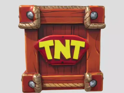 High Quality TNT Dynamite 3D Model PBR Ready Low-poly 3D model