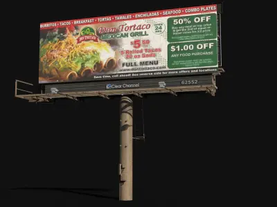 Billboard Collection 3D model