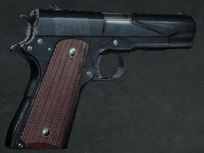game ready colt 1911 Low-poly 3D model