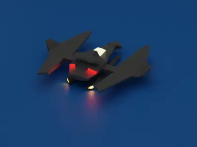 spaceship toy 3D model