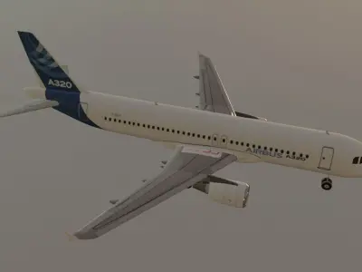 Airbus a320-214 airbus house livery 3D model