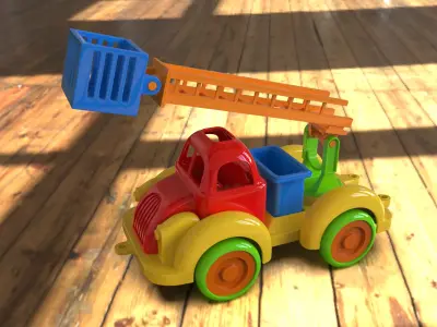 3D print Ready toy Firetruck 3D model