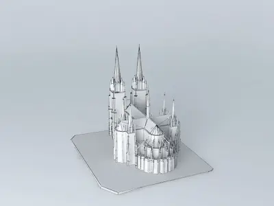 Basilica of Our Lady of Lujan 3D model