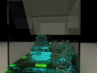 Chinese ancient house Low-poly 3D model