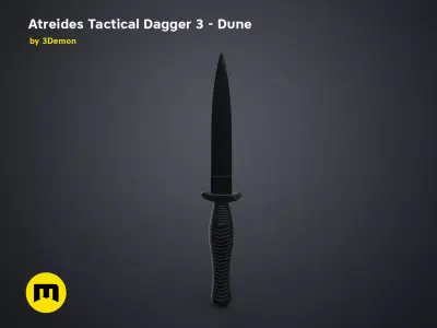 Atreides Tactical Dagger 3 - Dune 3D print model