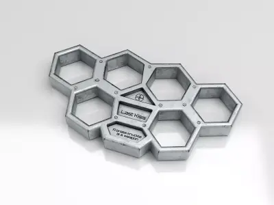 Brass Knuckle Low-poly 3D model