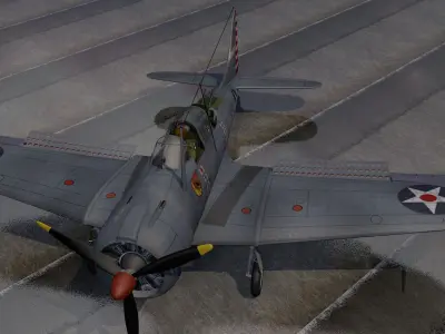 Douglas SBD-3 Dauntless 3D model