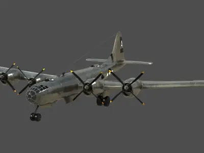 B29 aircraft 3D model  3D model
