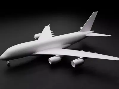 Airbus A380 3D print ready model 3D print model