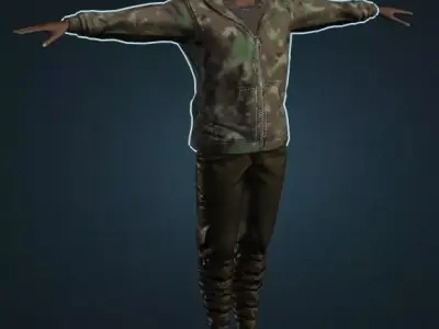 Cool General characer 3D model