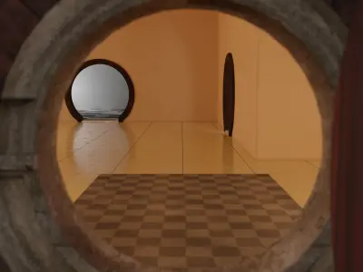 Hobbit Inn from Lord of the Rings 3D model