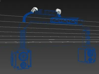 Music door head 3D model