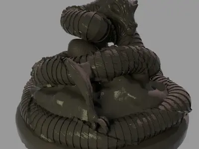 Dragon statue 3D print model