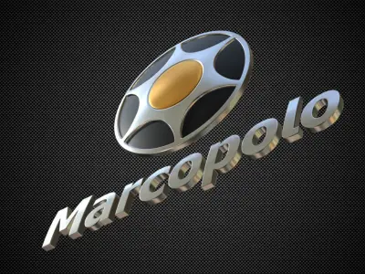 marcopolo logo 3D model
