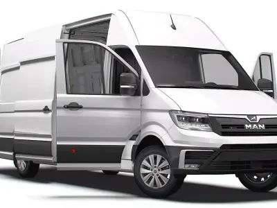MAN TGE Van LWBM SHR HQInterior 2025 3D model