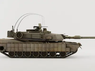 m1a2 tusk 3D model