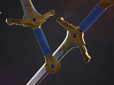 Blades Low-poly 3D model