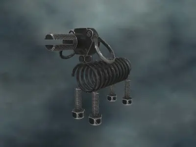 DOGR-002 Dog Parts 3D model