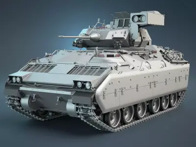 M2 Bradley IFV High-Poly 3D model