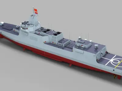 Chinese Navy Type 055 Destroyer 3D model