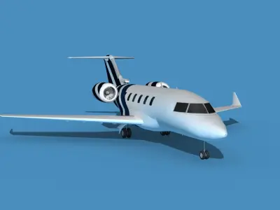 Bombardier CL604 Challenger V09 3D model