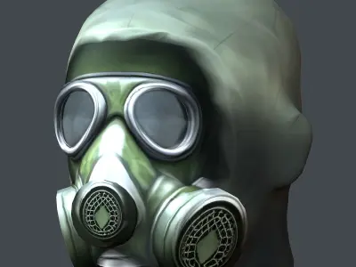 Helmet 3d model military combat Military Low-poly Low-poly 3D model