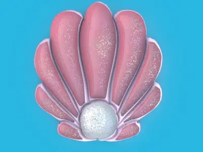 SHELL INFLATABLE MATTRESS Low-poly 3D model