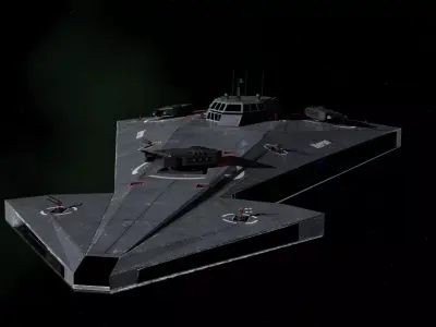 Heron-class Heavy Interceptor Frigate 3D model