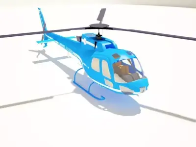 Basic Helicopter Free 3D model