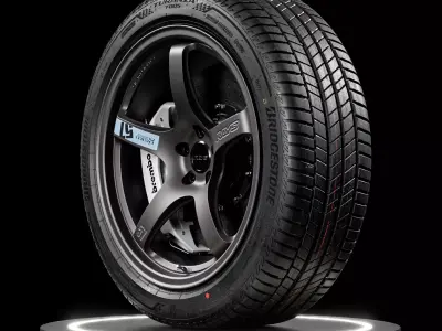 Bridgestone Turanza 225 45 R19 96W 3D model