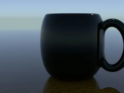 Ornate tea set Free low-poly 3D model