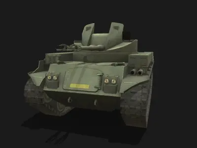 Tank M42 Low-poly 3D model
